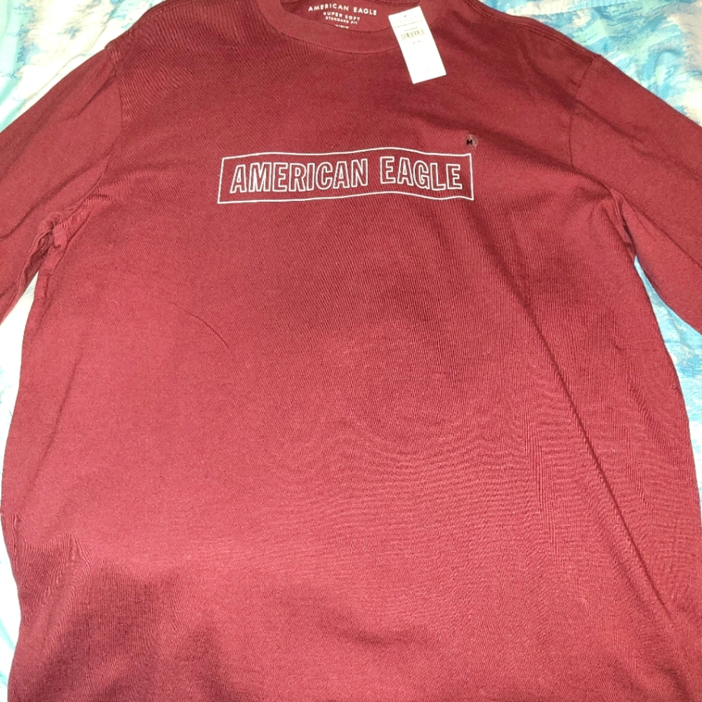 American Eagle Men's Long Sleeve Shirt Medium